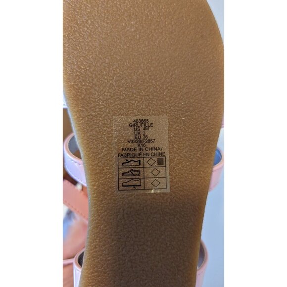 Land's End Girls size 4 Pink Sandals With Flower mothers day easter - Picture 2 of 7